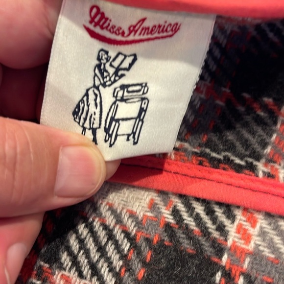 VTG-Miss America Skater wool hoodie coat SZ Small - Picture 6 of 13